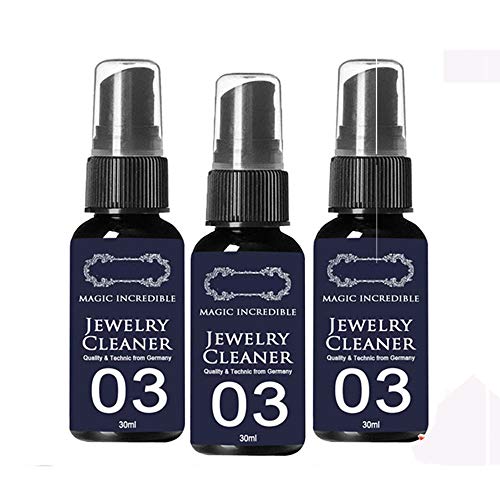 Instant Shine Jewelry Cleaner, Jewelry Gold Watch Diamond Ring Cleaning Spray, Ultrasonic Tarnish Remover Jewellery Cleaner Fluid, No Tóxico Inofensivo (30ML)