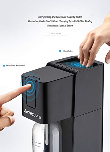 JINRU Máquina De Gaseosas - Recargable, Reutilizable, Eficiente - Dispensador De Agua con Gas
