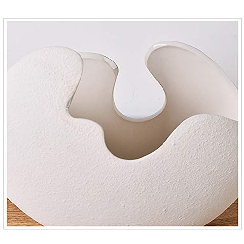 JKMQA Arreglo de cerámica Jarrón nórdico Minimalista Creativa Moderna de la Flor Inicio Sala de TV Vitrina Escultura (Size : S)