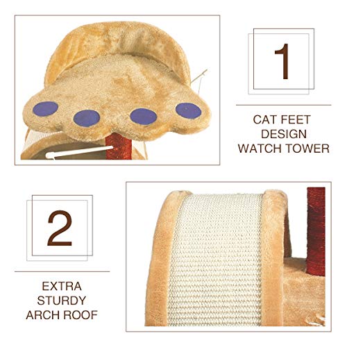 JR Knight - Poste para gatos, beige, 53cm(H)