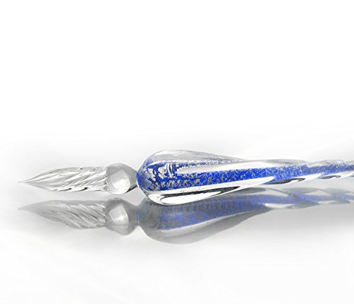 Juego de bolígrafo de cristal y accesorios para escritura y caligrafía, artículos de papelería, arte y artículos de decoración, color azul