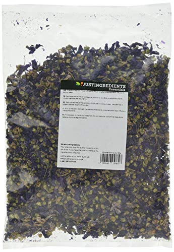 JustIngredients Essential Blue Mallow Flowers Flores de Malva Azul - 100 gr
