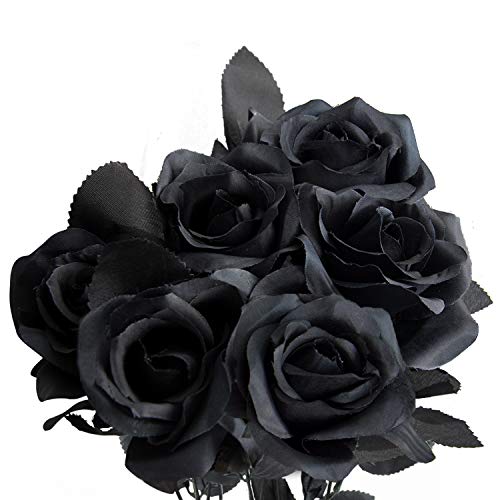 Kalolary - Flores artificiales de seda para decoración del hogar, boda, paquete de 6