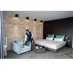 Kärcher Puzzi 10/1 - Aspiradora (1250 W, Agua, Húmedo, Profesional), Negro/Amarillo