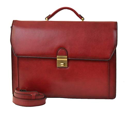 Katana Bolsa bandolera roja de cuero para mujer, marca francesa