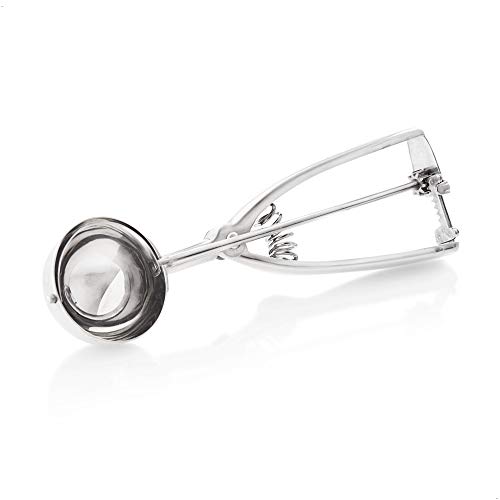 Kerafactum® Cuchara para helado de acero inoxidable, dosificadora, para formar bolas de helado, dosificadora para helado, puré, arroz, varios tamaños, acero inoxidable, acero inoxidable, Ø 7,0 cm
