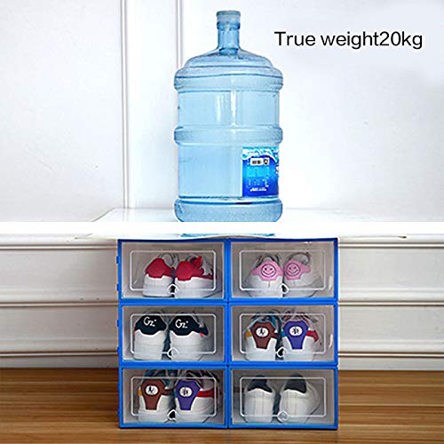 known Cajas de Almacenamiento de Zapatos-6 tamaños Diferentes-Cajas de Almacenamiento de plástico Transparente para Cajas de Almacenamiento de Armario o Cama 31.5X21.5X12.5cm Blanco
