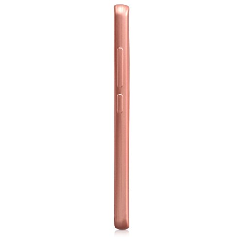 kwmobile Funda Compatible con bq Aquaris X/X Pro - Carcasa móvil de Silicona - Protector Trasero en Oro Rosa Metalizado