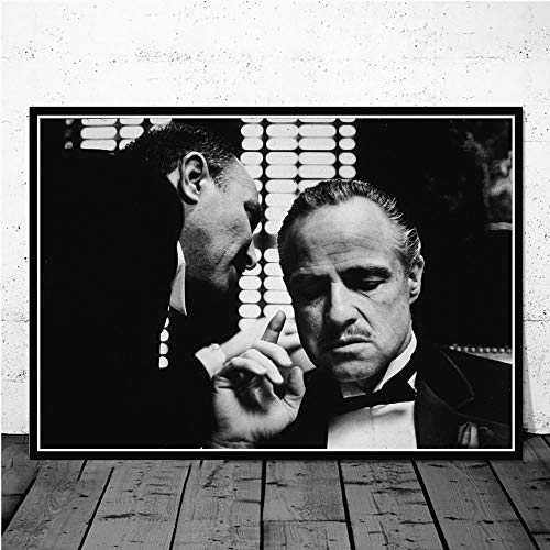 KWzEQ Imprimir en Lienzo Decoración de la Pared de la Estrella de Cine para Sala de Estar Imagen de Arte de la Pared Carteles caseros obra60x90cmPintura sin Marco