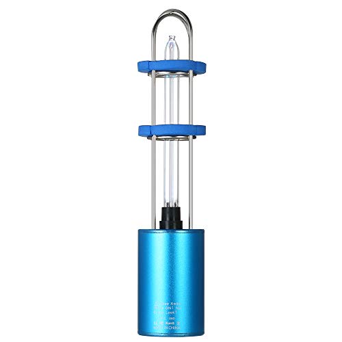 Lámpara de luz Ultravioleta, Esterilizador recargable UV Light Purificador de aire DC5V Ultravioleta + Ozono Lámpara germicida UV Lámpara de esterilización portátil para coche Cocina WC Gabinete negro