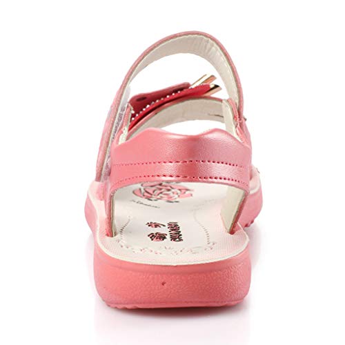 LANSKIRT_Zapatos Sandalias Bebe Niña Verano 2019 Planos Bohemios Casuales Sandalias de Princesa Pantuflas Sandalias Niña Pantuflas(Melon Rojo,32 EU)