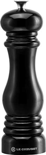 Le Creuset Molinillo de pimienta, Plástico ABS, 6.2 x 6.2 x 20.8 cm, Mecanismo de cerámica, Negro