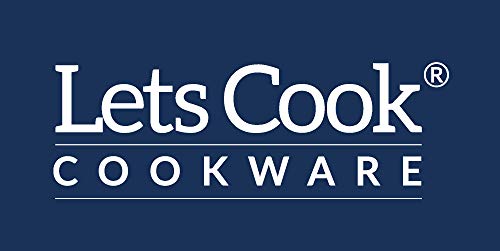 Lets Cook Cookware - Caja de lata para sándwiches de 9 pulgadas, base fija, 23 cm, fabricado en Reino Unido con teflón antiadherente.