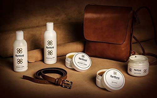 Lettro Leather Grease base de Aceites Minerales Y Vegetales Naturales, Vegano, Impermeabiliza, Protege Y Restaura Cuero Liso Y Engrasado, 100 ml - 3.40 fl. oz.