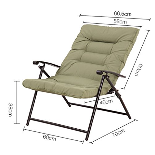 LI Jing Shop - Plegable Perezoso Silla de sofá Volver Creative Hostel Silla de Ordenador Mini Dormitorio Silla de salón (Color : Verde)