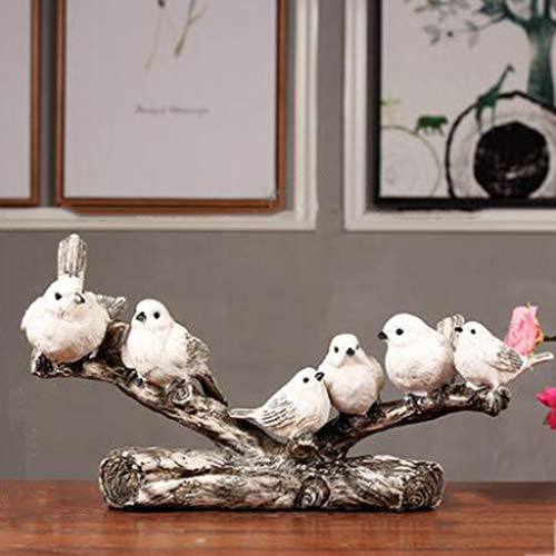 LIUHUIJUN Adornos De Aves Creativo Moderno Y Minimalista TV Gabinete CHAMPAÑERAS Decoración para El Hogar Muebles De La Habitación De Vida Cuatro Tipos De Ramas De Estilos Birds D