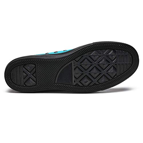 LORVIES - Zapatillas deportivas de goma amarillas y corona dorada de tela para hombre, (multicolor), 42.5 EU