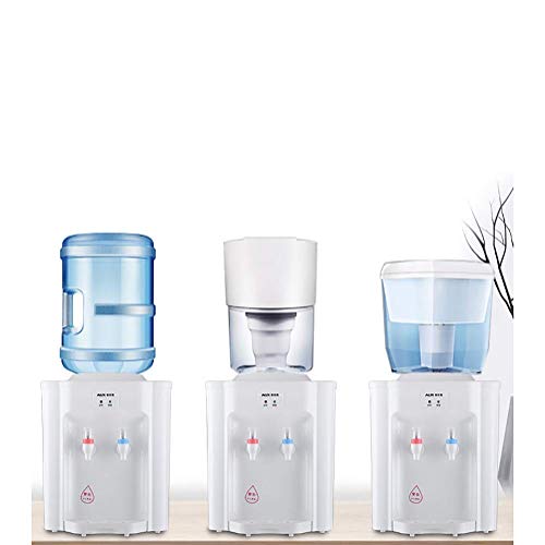 lqgpsx Tipo de Escritorio Dispensador de Agua eléctrica fría, Caliente y Caliente Mini Ahorro de energía Agua Caliente Hirviendo Congelador Helado Máquina Tea Coffee Bar Helper, 360 * 300 * 270Mm