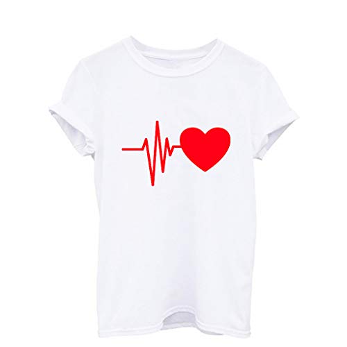 Luckycat Camisetas Para Mujer Patrón Impreso Crop Top Chica Joven Casual De Moda Media Cintura Top Corto Blusas De Señora T-Shirt