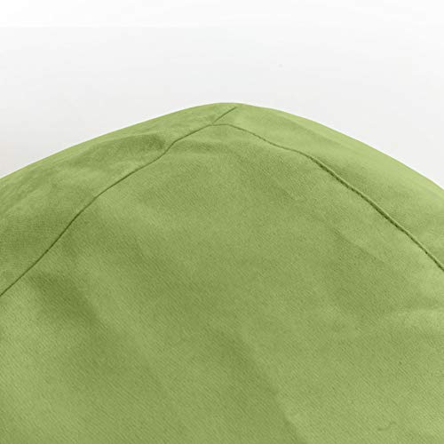 Lumaland Beanbag PUF otomano sillón Niño Puff XL Comfortline 120 lt Costuras reforzadas Verde