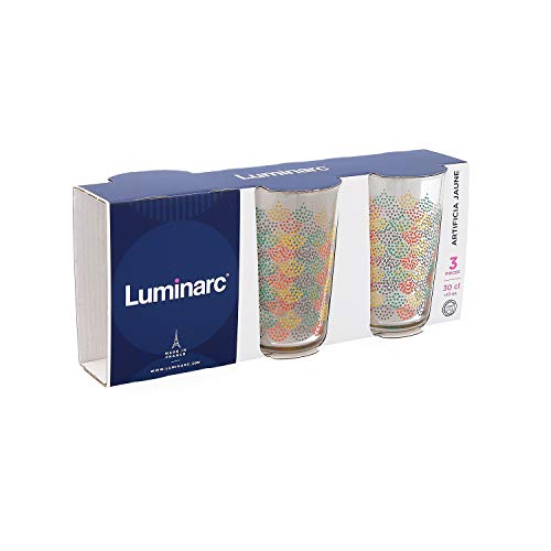 Luminarc ARTIFICA Vaso, Cristal, amarillo