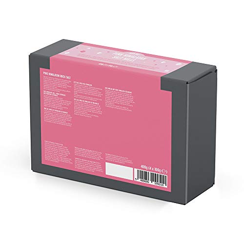 Marca Amazon - Happy Belly - Sal rosa de Himalaya en molinillo, 4x100g