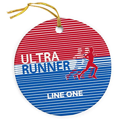 Mesllings Figura de Porcelana Personalizada para Correr Ultra Runner U.S.A. Ornamento