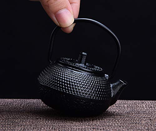 Mini juego de té de hierro Pot Artes de China Tetera de porcelana antiguas de la arcilla para la decoración de la tetera, G