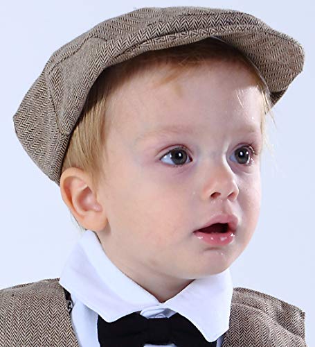 mintgreen Gorra Vintage Bebé Niño Caballero, Marrón, 6-12 Meses (Tamaño del Fabricante: 46)