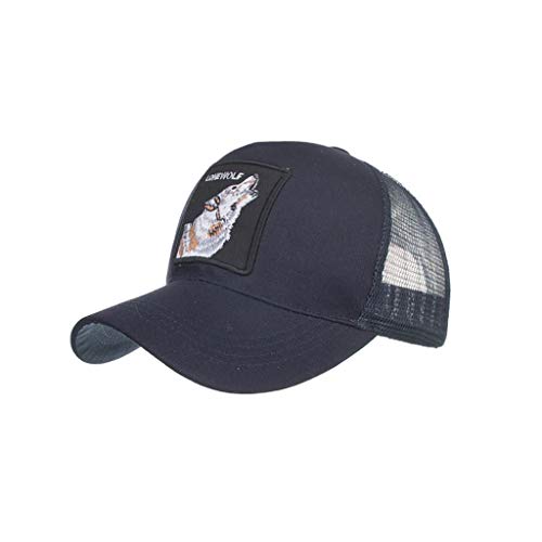 Moda Unisex Animales Bordado Gorras De BéIsbol Sombrero De Hip Hop Sombreros De Sol De Verano Q