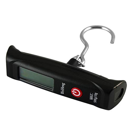 Momangel El Equipaje Weiheng De Mayor Venta Que Pesa 50 Kg De Peso, Ganchos PortáTiles para El Hogar, Dijo Que Las Balanzas ElectróNicas Compactas Y PortáTiles De Peso Expreso Escalan A12 Black