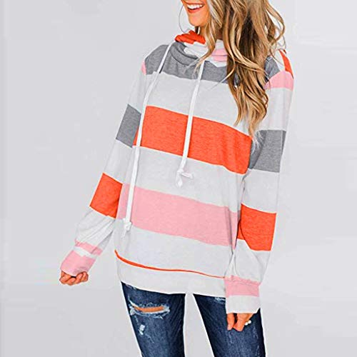 MOMOXI Sudadera de Felpa para Mujer Otoño Invierno Tops Oversize Fluffy Fleece Sweatshirt Outwear Liquidación Venta Letras de Las Mujeres Imprimir Patchwork Sudadera con Capucha Sudaderas con Capucha