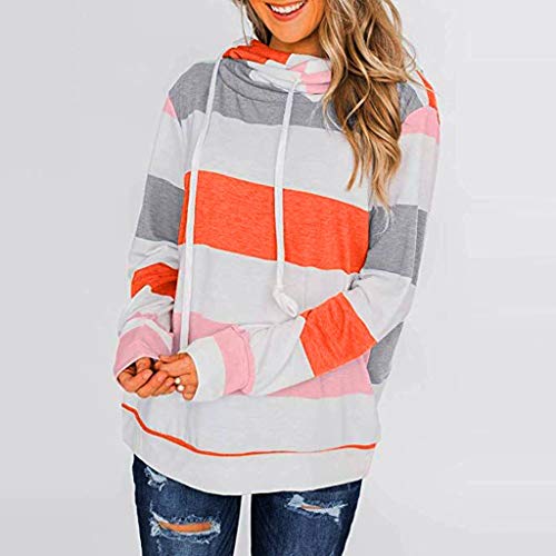 MOMOXI Sudadera de Felpa para Mujer Otoño Invierno Tops Oversize Fluffy Fleece Sweatshirt Outwear Liquidación Venta Letras de Las Mujeres Imprimir Patchwork Sudadera con Capucha Sudaderas con Capucha