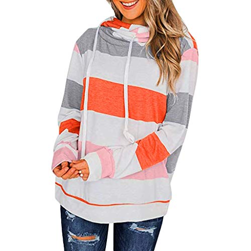 MOMOXI Sudadera de Felpa para Mujer Otoño Invierno Tops Oversize Fluffy Fleece Sweatshirt Outwear Liquidación Venta Letras de Las Mujeres Imprimir Patchwork Sudadera con Capucha Sudaderas con Capucha
