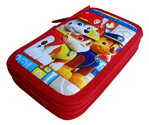 Montichelvo- Paw Patrol Estuche, Color Rojo (51859)