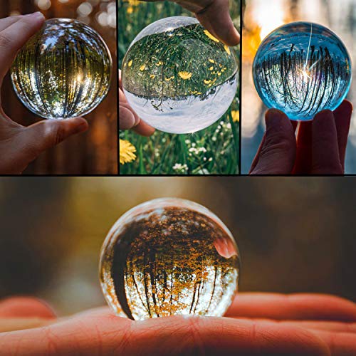 Neewer - Bola de Cristal Transparente de 150 mm con Soporte de Cristal para Feng Shui/adivinación o Boda/hogar/Oficina decoración