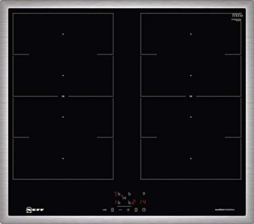 Neff P15I56MK - Juego de cocina eléctrica empotrable, con placa de inducción, clase de eficiencia energética A, compuesto por una placa de inducción Neff M56BR60N0K y Neff E1CCE4AN1