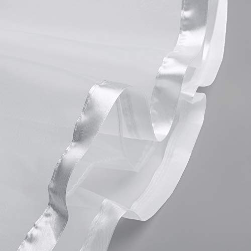 Niñas Enaguas de Capas para Vestido Falda Largo Tutú Volantes Blanco 14~15 Años CL36-2