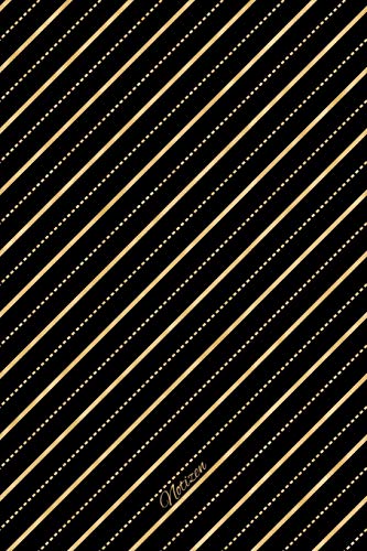 Notizen: Gold Strichmuster Tagebuch / Journal mit 120 leeren linierten Seiten für deine Notizen, Gedanken, Aufgaben, Gedichte und Ideen.
