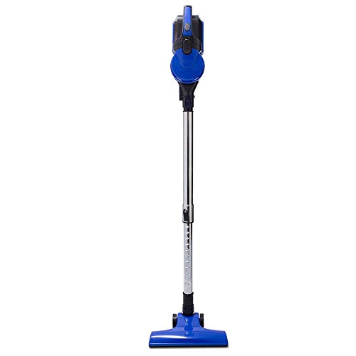 Novohogar Aspirador Sin Cables Vertical 2 en 1 Blue Power. Filtro HEPA, Batería de Litio 10.8V y Gran Potencia de Succión. Aspirador Escoba y de Mano Inalámbrico Diseño Compacto y Ligero ¡Sin Bolsas!