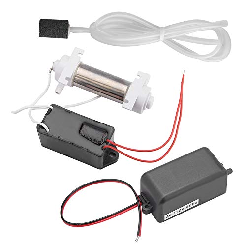OKBY Generador de ozono - Tubo generador de ozono ozonizador de 500 MG con Accesorios para esterilización de purificador de Aire doméstico(110 V)