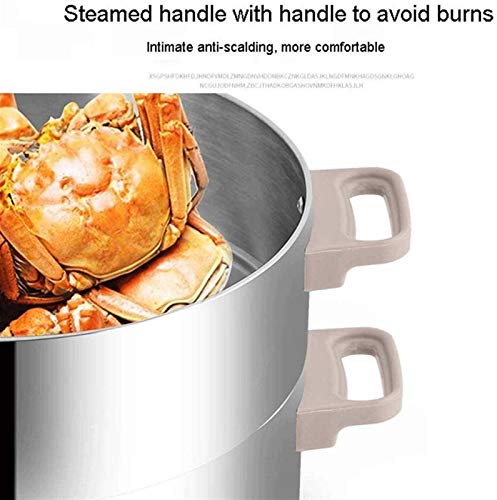 Olla de cocción lenta inteligente Carb vapor del alimento multigrano olla de cocción lenta con función de mantener caliente y el temporizador adecuado for 4 Capa de uso de vapor de Cook Guiso Hot Pot