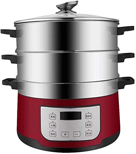 Olla de cocción lenta inteligente Carb vapor del alimento multigrano olla de cocción lenta con función de mantener caliente y el temporizador adecuado for 4 Capa de uso de vapor de Cook Guiso Hot Pot