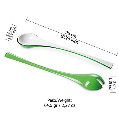 Omada Design Tazón, colador y ensalada (3 piezas), 26 cm de diámetro, de color, ergonómico y con un diseño innovador, interior blanco y borde exterior de color, Trendy Line