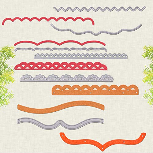 OOTSR 15 Piezas Plantilla de Corte de Metal, Troqueles de Corte de Encaje, DIY Scrapbooking Papel Craft Arte de Tarjeta para álbum de Recortes