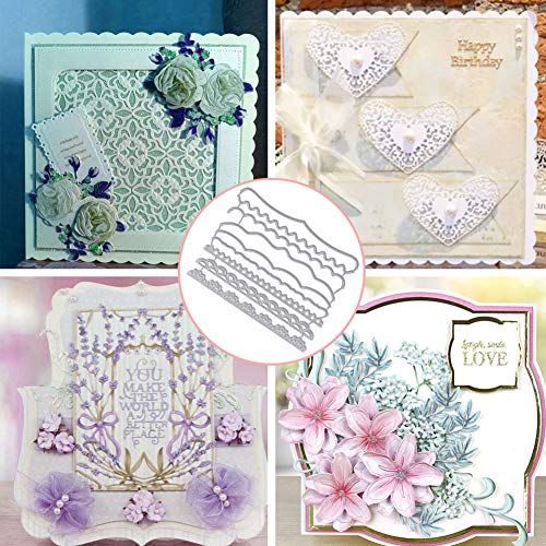 OOTSR 15 Piezas Plantilla de Corte de Metal, Troqueles de Corte de Encaje, DIY Scrapbooking Papel Craft Arte de Tarjeta para álbum de Recortes