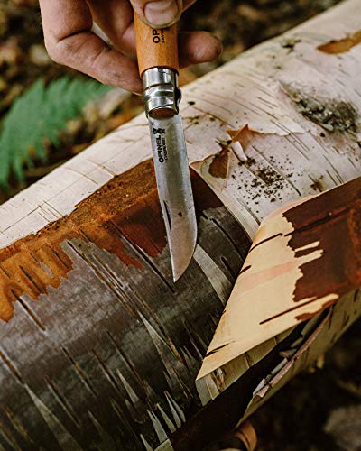 Opinel 4424007- Navaja de acero al carbón, Beige, Modelo 7