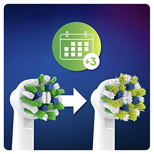 Oral-B CrossAction Cabezales de recambio con tecnología CleanMaximiser, tamaño de buzón, Pack de 10