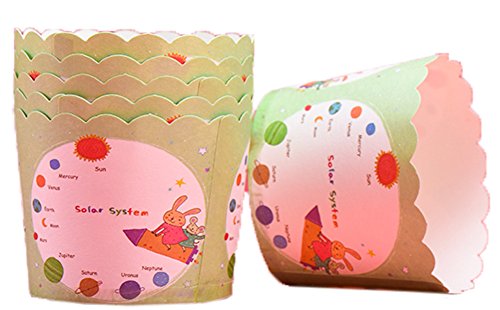 Papel Cupcake Cases Liners Muffin Postre Baking Graduation Wedding Party, Patrón de Conejo