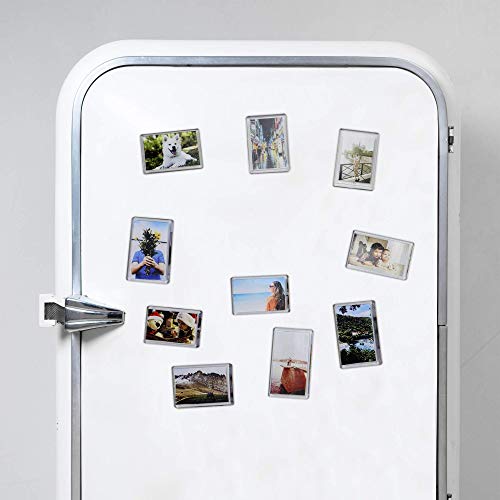 Paquete de 20 Mini Imanes Marco de Fotos | Imanes de Nevera Foto titulares | Accesorios para el hogar personalizados | Idea de regalo de recuerdo de memoria | Pukkr